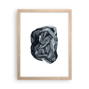 Pôster com moldura de carvalho claro - Não é assim tão simples - 30x40 cm