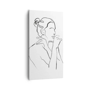 Quadro em tela - Nu: um mistério sensual - 55x100 cm