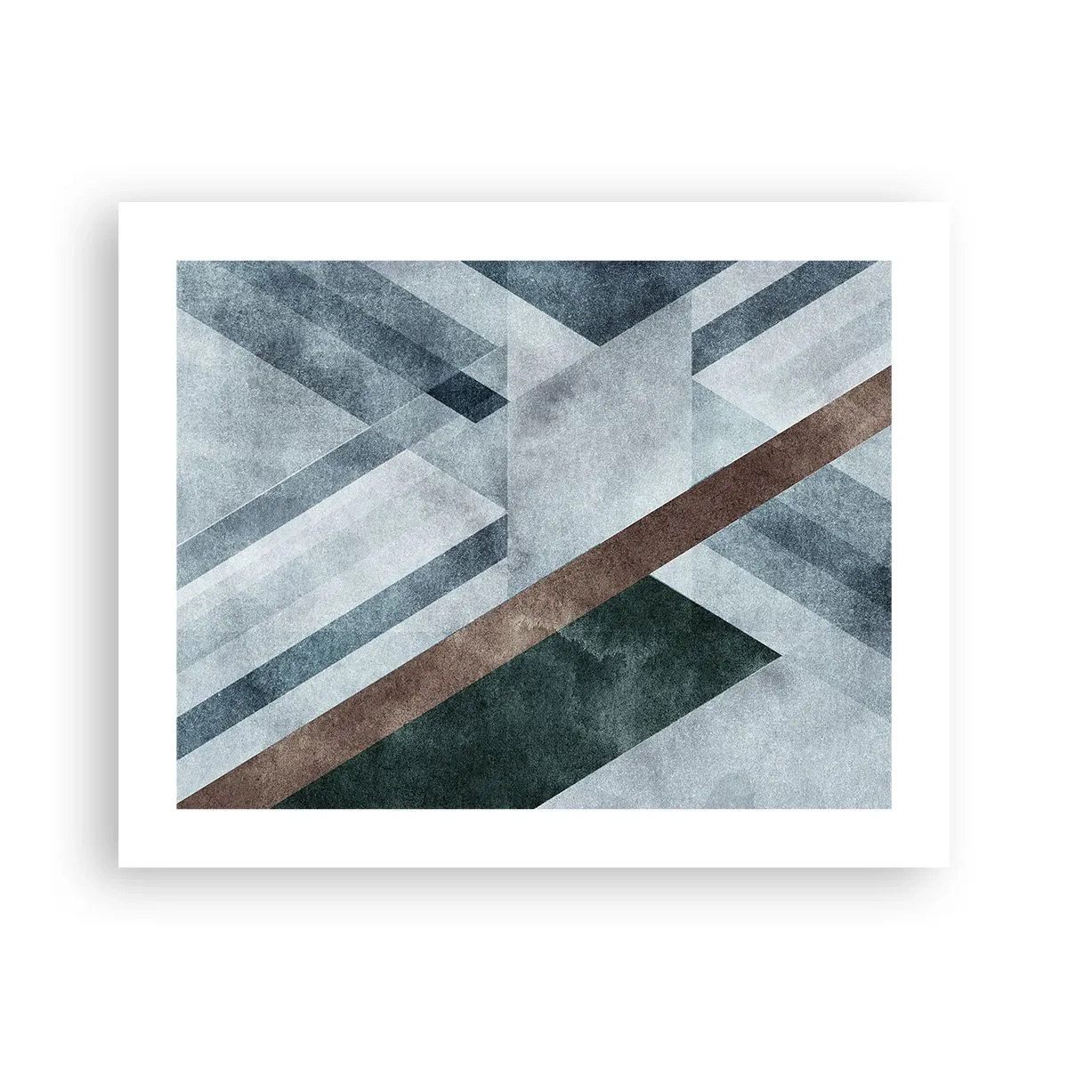 Pôster - Elegância sofisticada da geometria - 50x40 cm