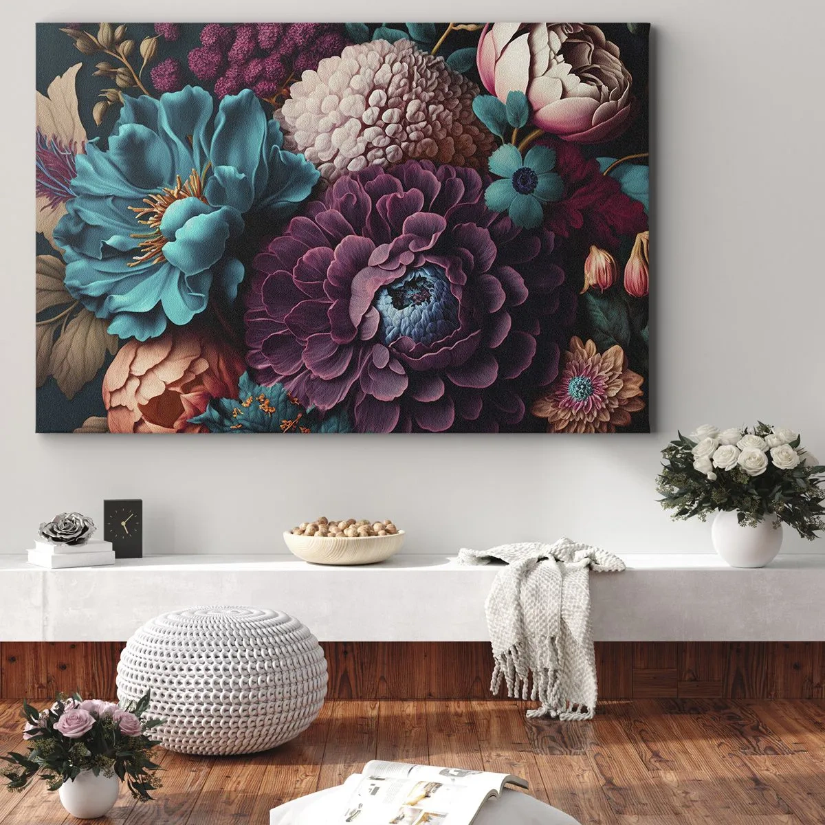 Quadro em tela - Natureza em abundância - 70x50 cm