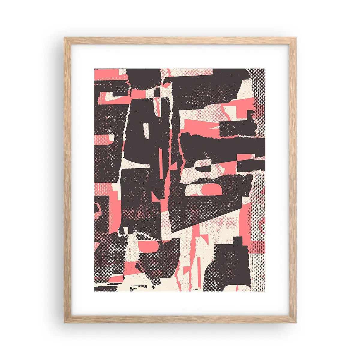 Pôster com moldura de carvalho claro - Todo esse barulho - 40x50 cm