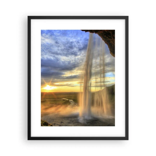 Pôster com moldura preta - O mundo por trás das gotas - 40x50 cm