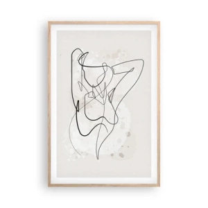 Pôster com moldura de carvalho claro - A arte da sedução - 61x91 cm