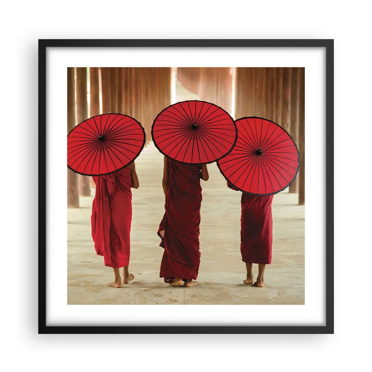 Pôster com moldura preta - A caminho da Terra Pura - 50x50 cm