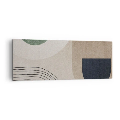 Quadro em tela - A gentileza do oval - 140x50 cm