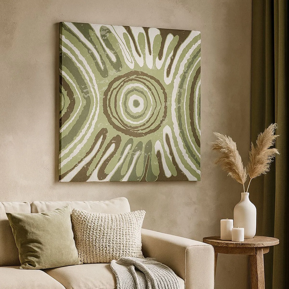 Quadro em tela - Uma explosão de emoções - 30x30 cm