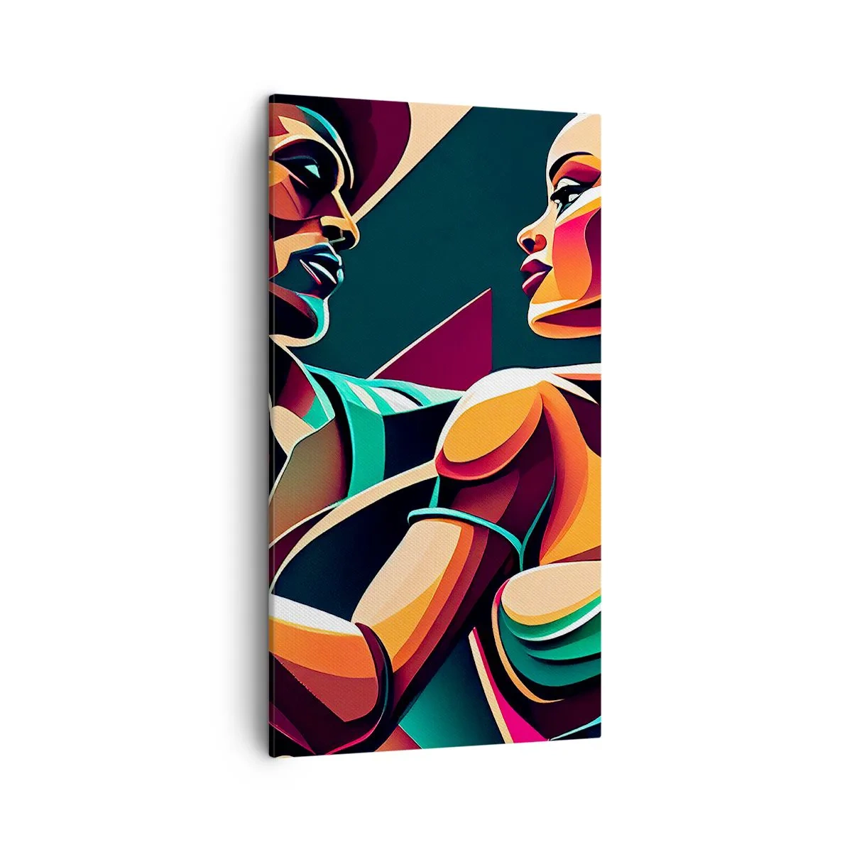 Quadro em tela - No ritmo do coração - 45x80 cm