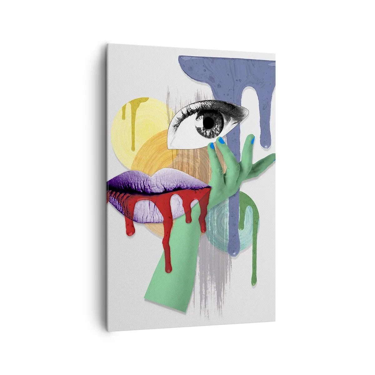 Quadro em tela - Retrato desconstruído - 80x120 cm