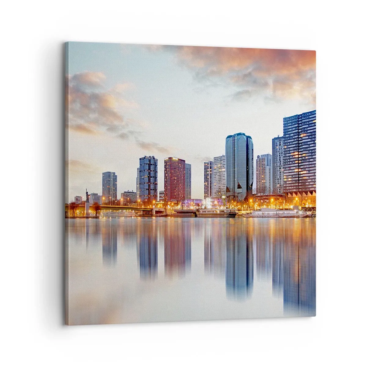 Quadro em tela - A tranquilidade monumental de Paris - 60x60 cm