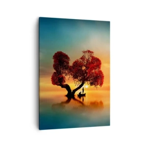 Quadro em tela - A distância e o silêncio do mundo - 50x70 cm