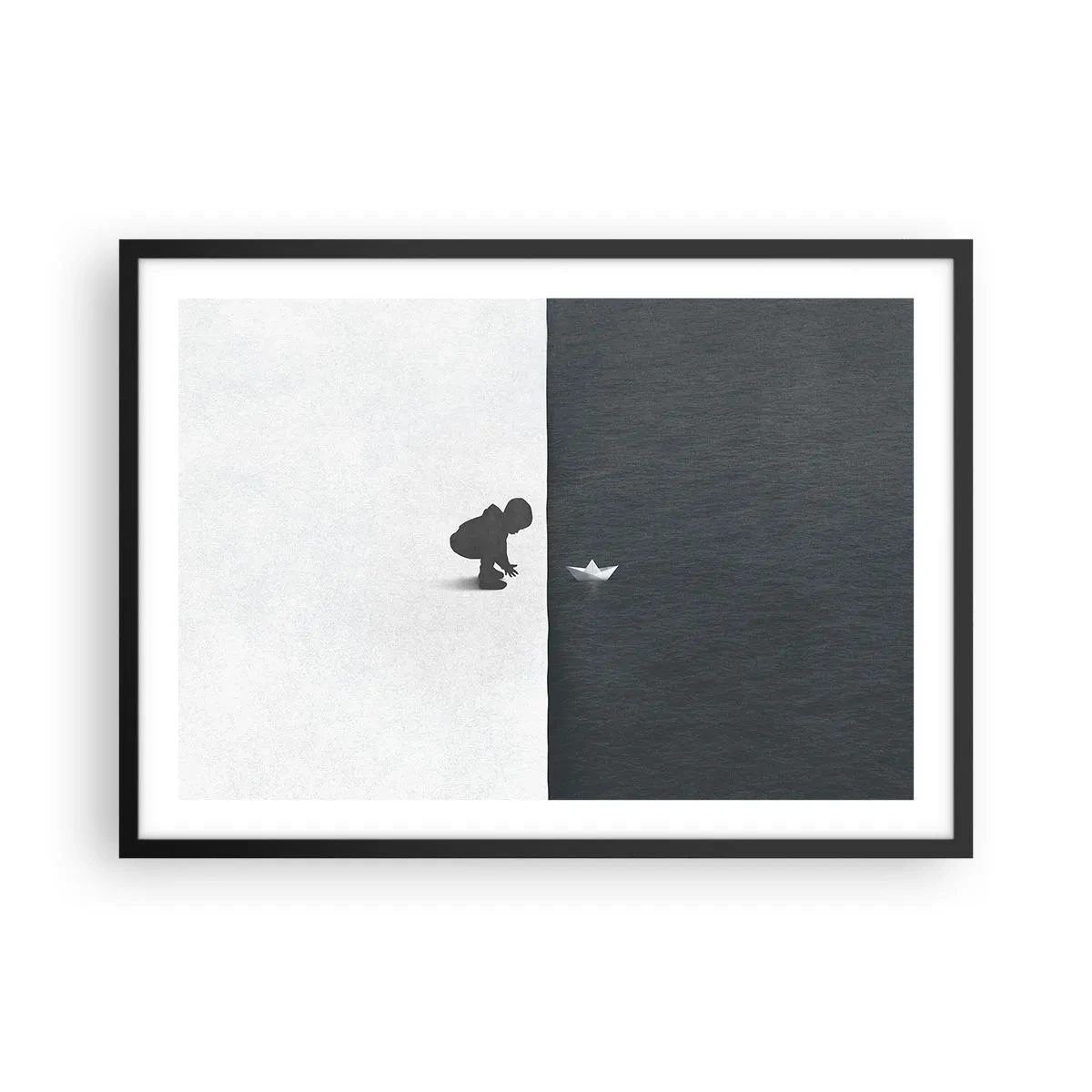 Pôster com moldura preta - Grande expedição - 70x50 cm