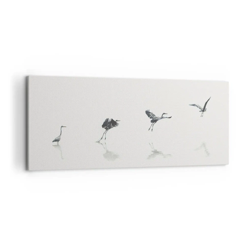 Quadro em tela - Quatro passos simples - 100x40 cm