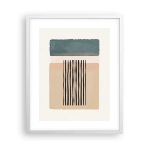 Pôster em moldura branca - Está tudo bem - 40x50 cm