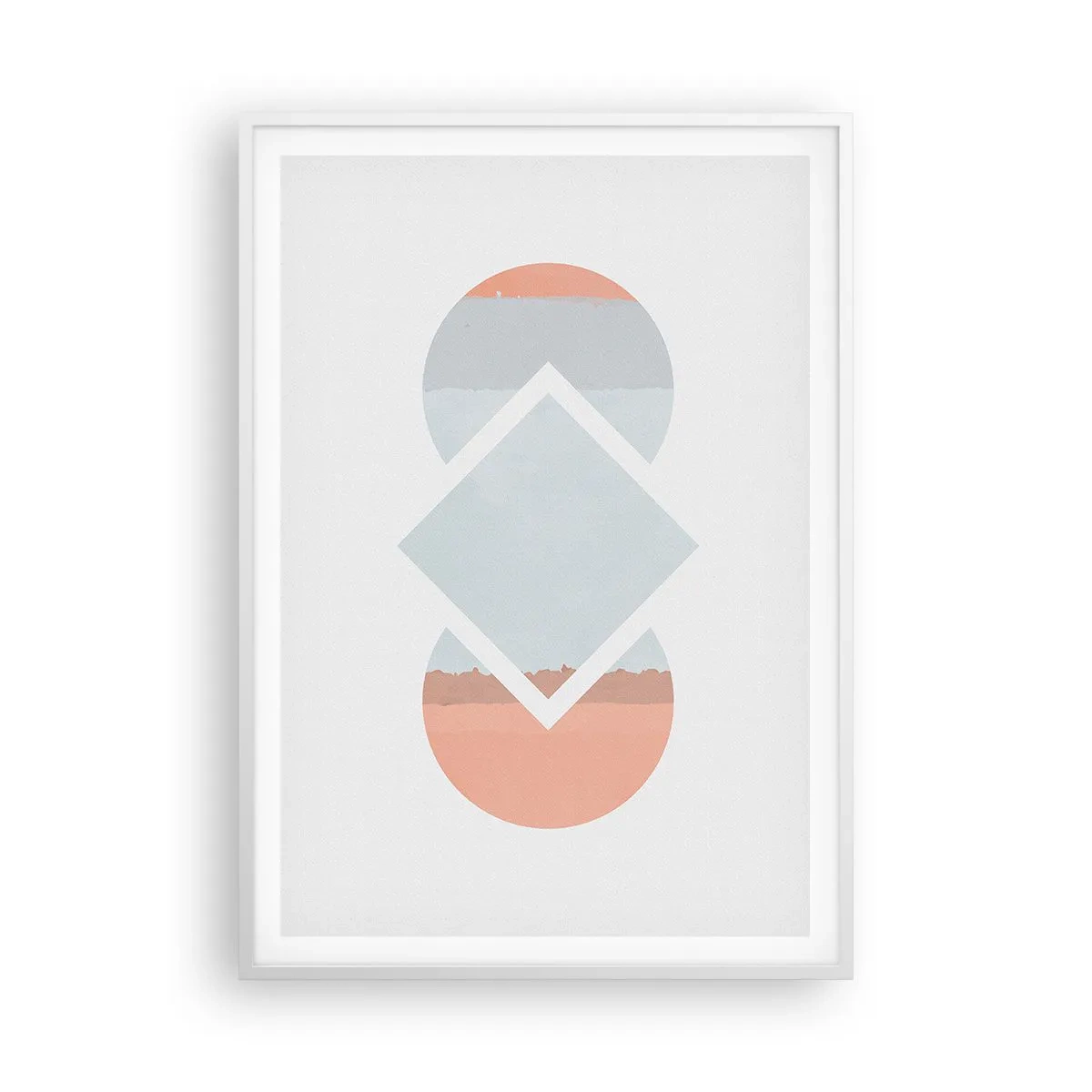 Pôster em moldura branca - A situação é clara - 70x100 cm