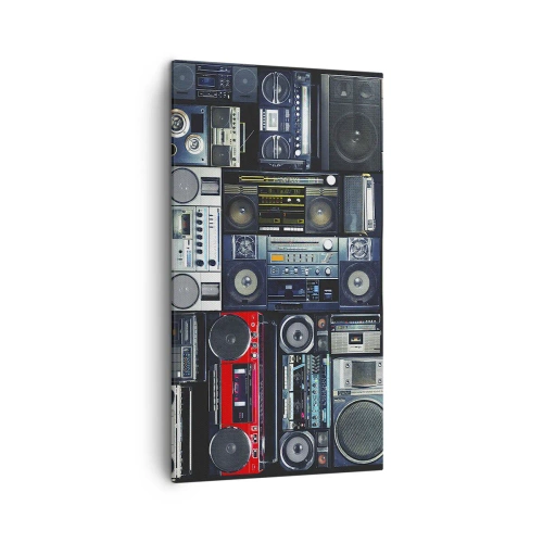 Quadro em tela - Saudades dos anos 80. - 45x80 cm