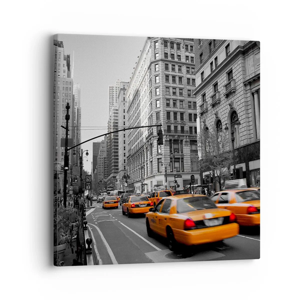 Quadro em tela - Sol da cidade grande - 40x40 cm