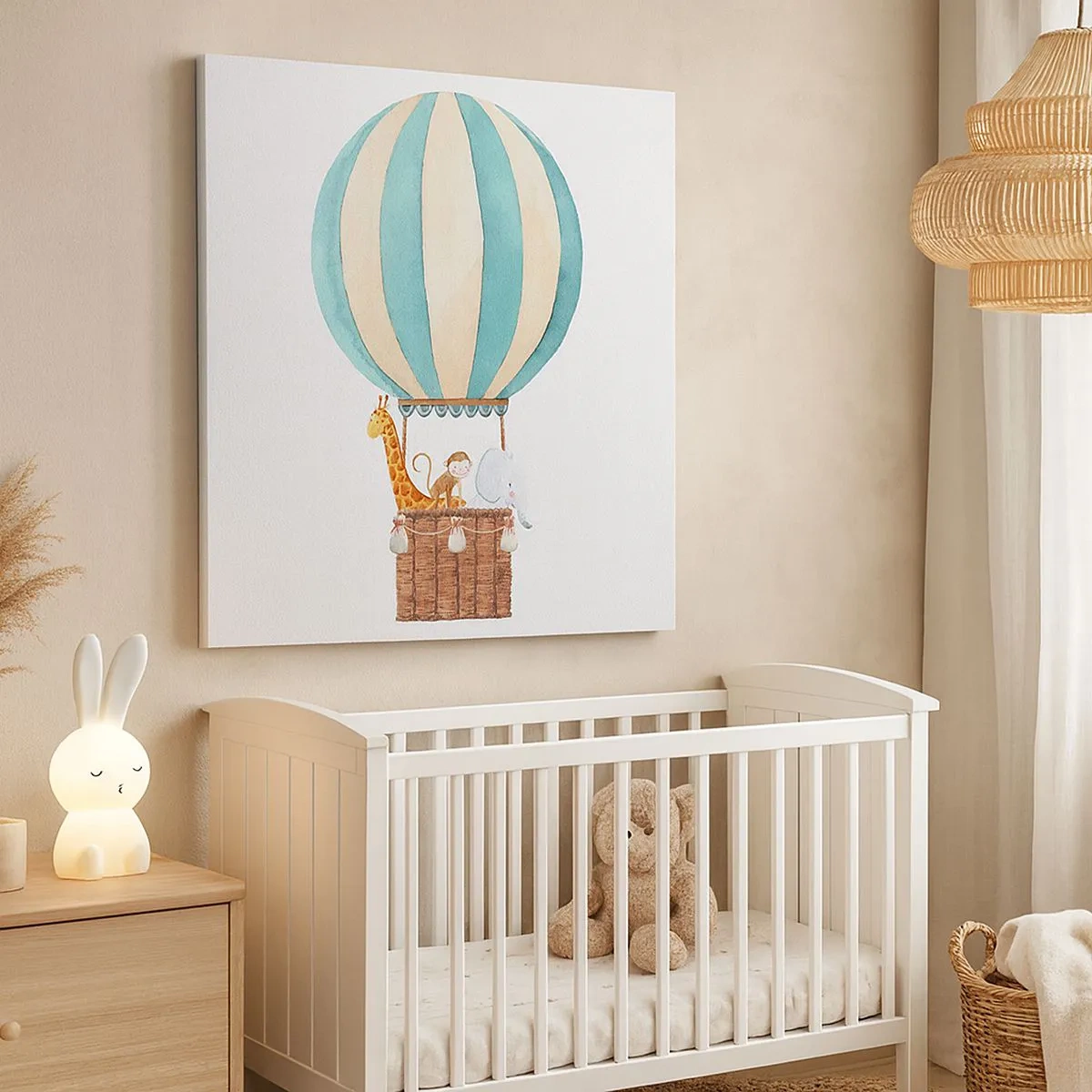 Quadro em tela - Viagem fantástica - 30x30 cm