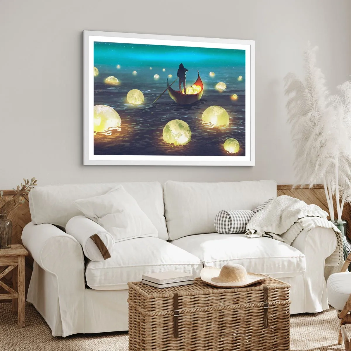 Pôster em moldura branca - Coisas com as quais os filósofos nunca sonharam - 91x61 cm