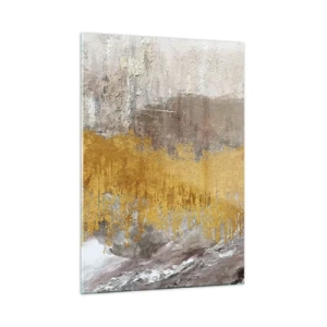 Quadro em vidro - Uma explosão dourada - 50x70 cm