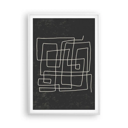 Pôster em moldura branca - Não é tão simples - 70x100 cm