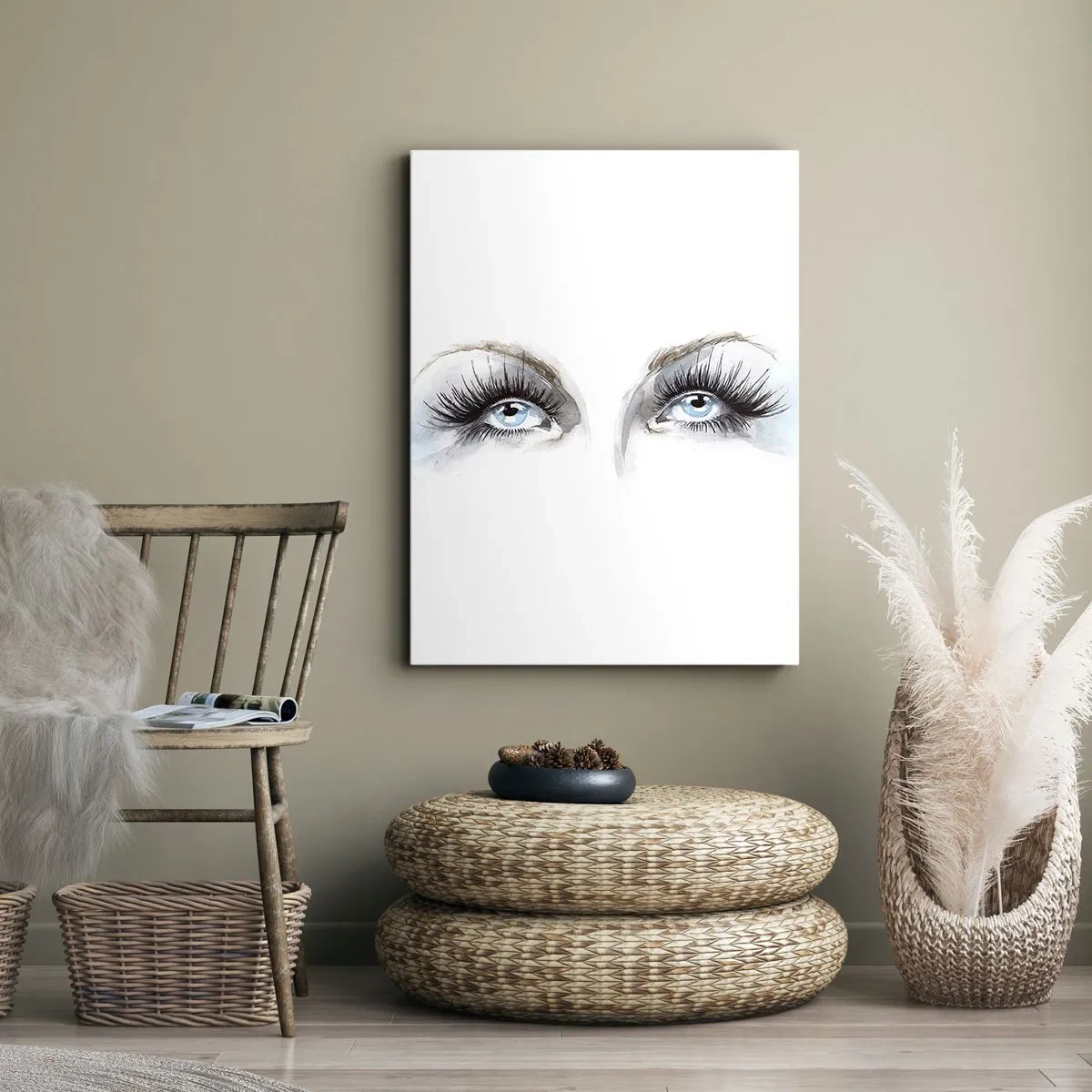Quadro em tela - Olhos de anjo? - 65x120 cm