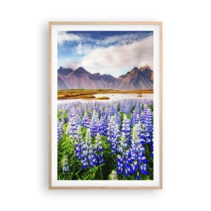 Pôster com moldura de carvalho claro - Força e severidade ao lado da suavidade - 61x91 cm