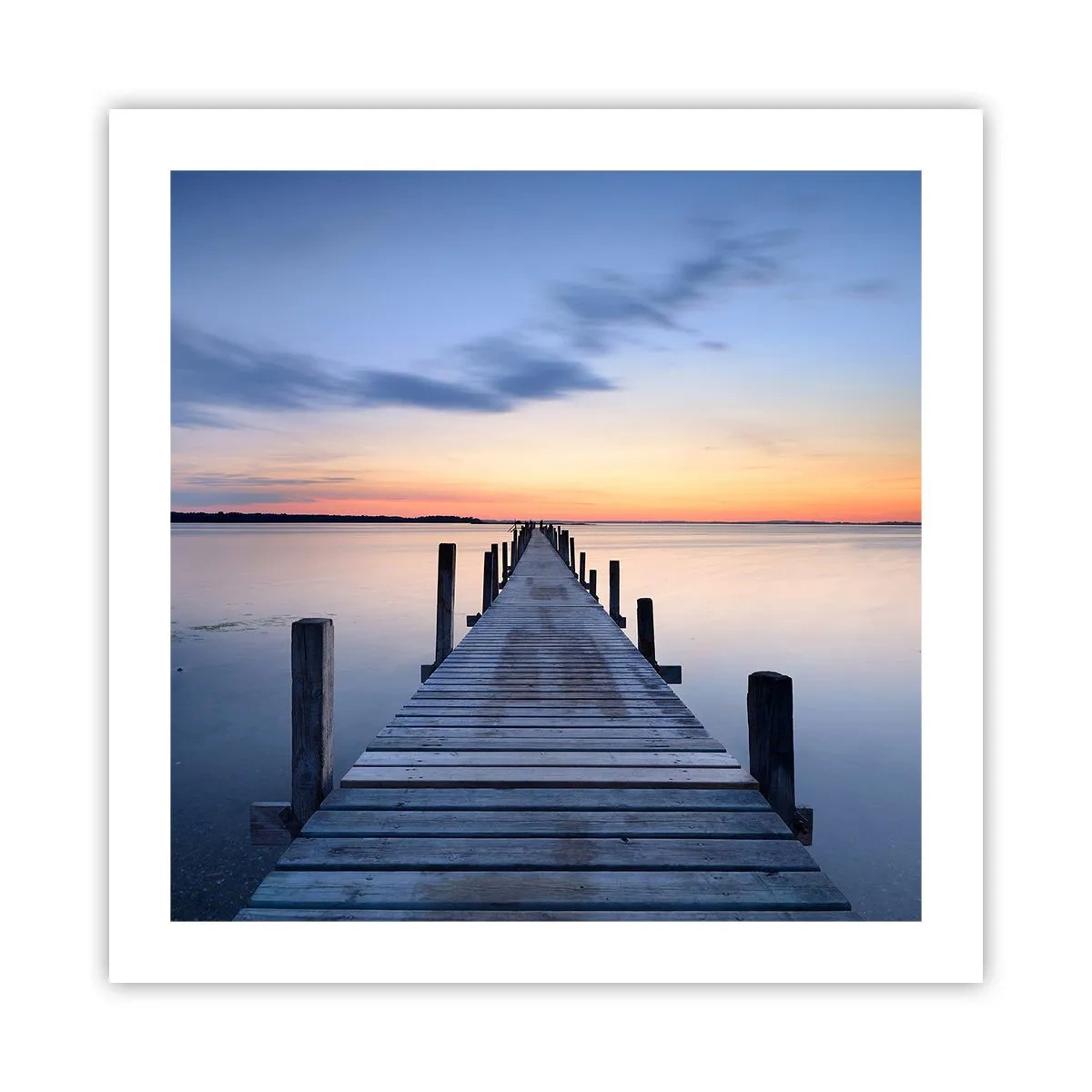 Pôster - A calma de um crepúsculo sereno - 50x50 cm