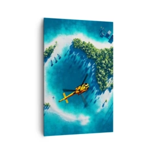 Quadro em tela - Compre uma ilha para si - 80x120 cm