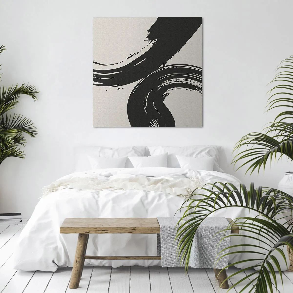 Quadro em tela - Varrer e circular - 50x50 cm