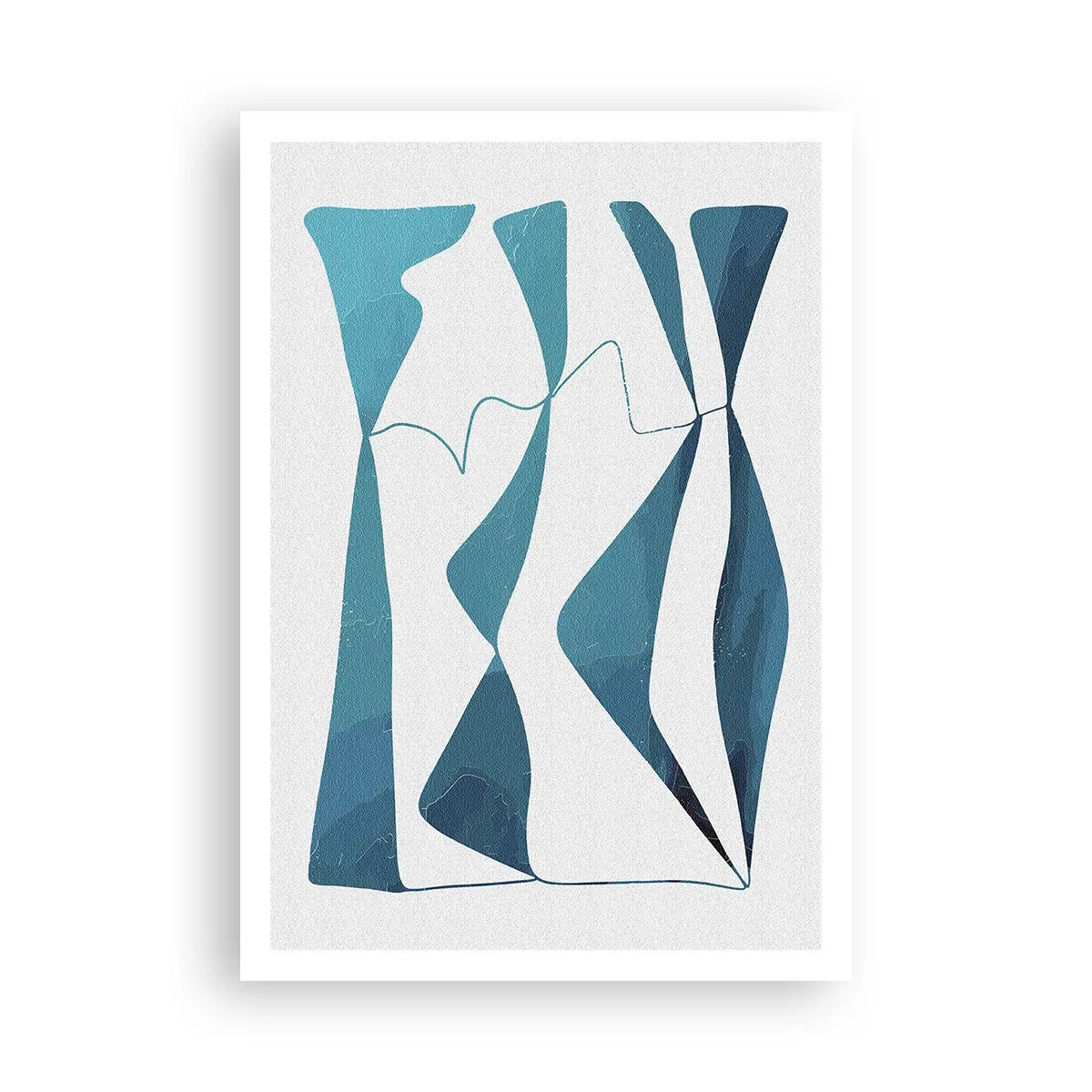 Pôster - Abstração: composto turquesa - 70x100 cm
