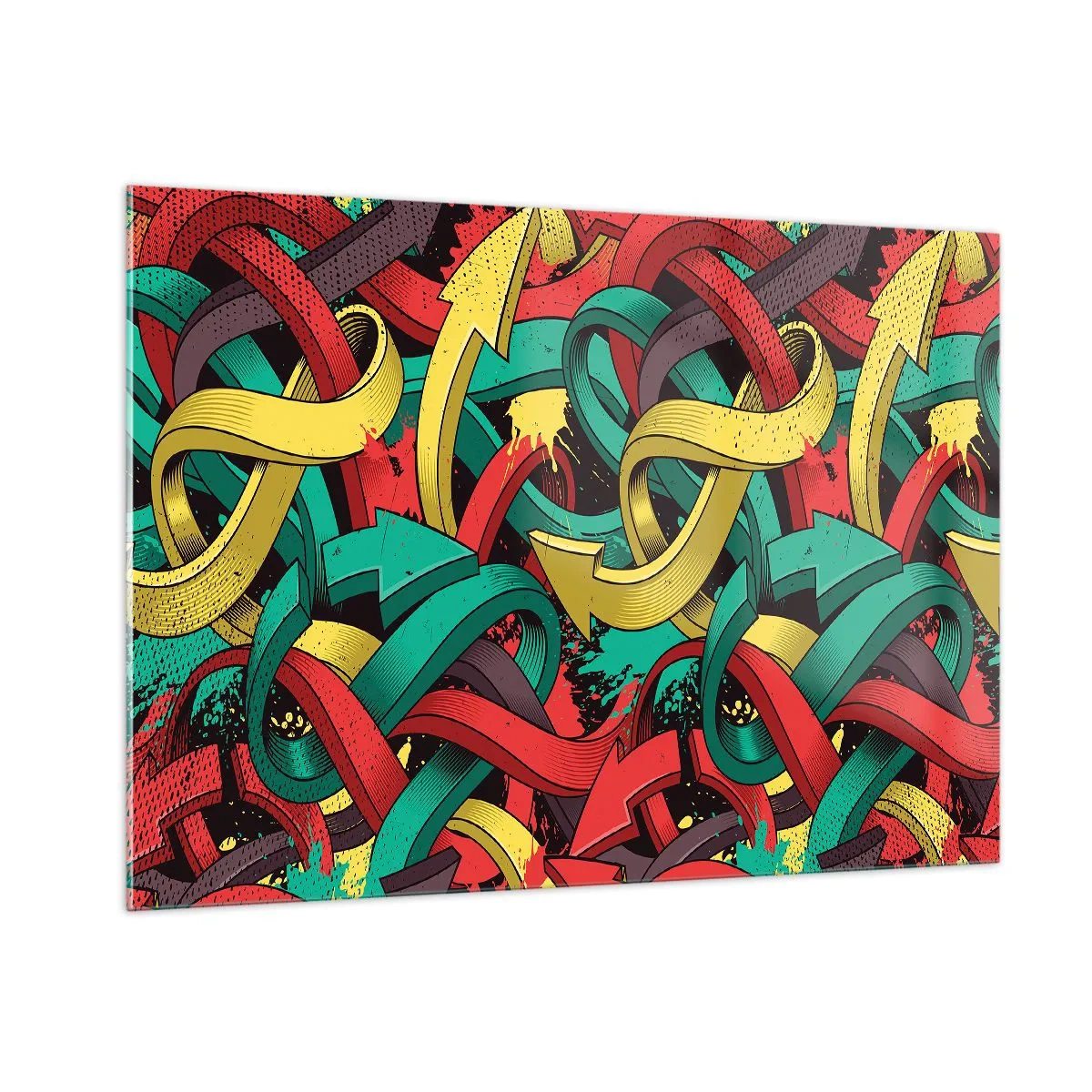 Quadro em vidro - Qual o caminho para o destino? - 100x70 cm