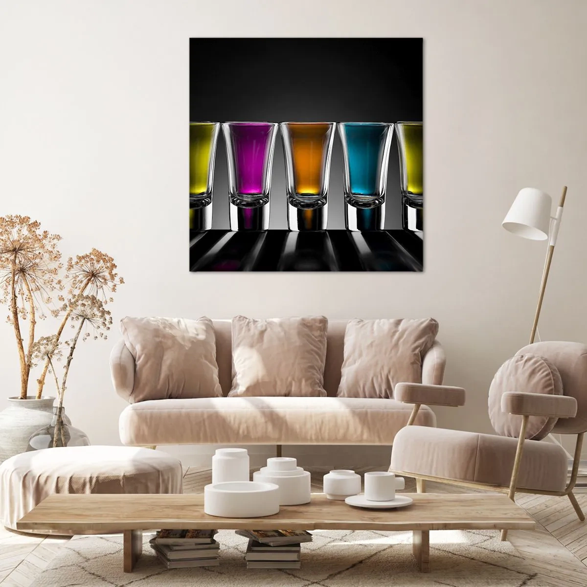 Quadro em tela - Tons da alegria - 70x70 cm