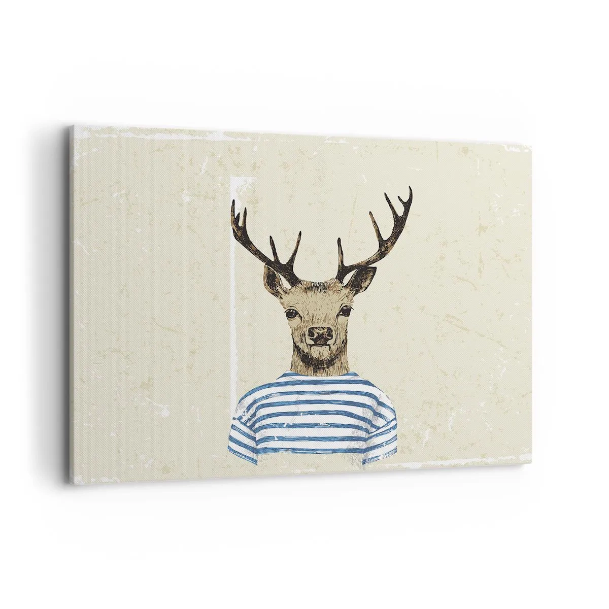 Quadro em tela - Porque eu gosto de camisas listradas! - 100x70 cm