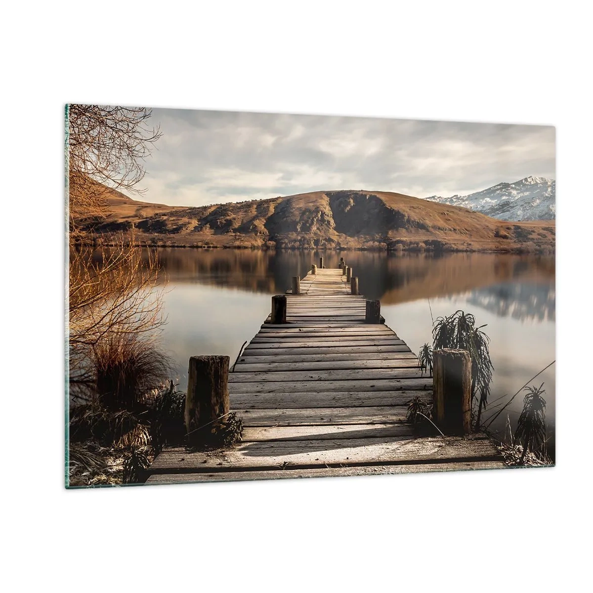 Quadro em vidro - Paisagem em silêncio - 120x80 cm