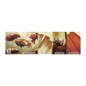 Amostra de papel de parede autocolante Deluxe Sticker - Prados e pradarias - Abstração, Flor, Pedaço - 100x30 cm