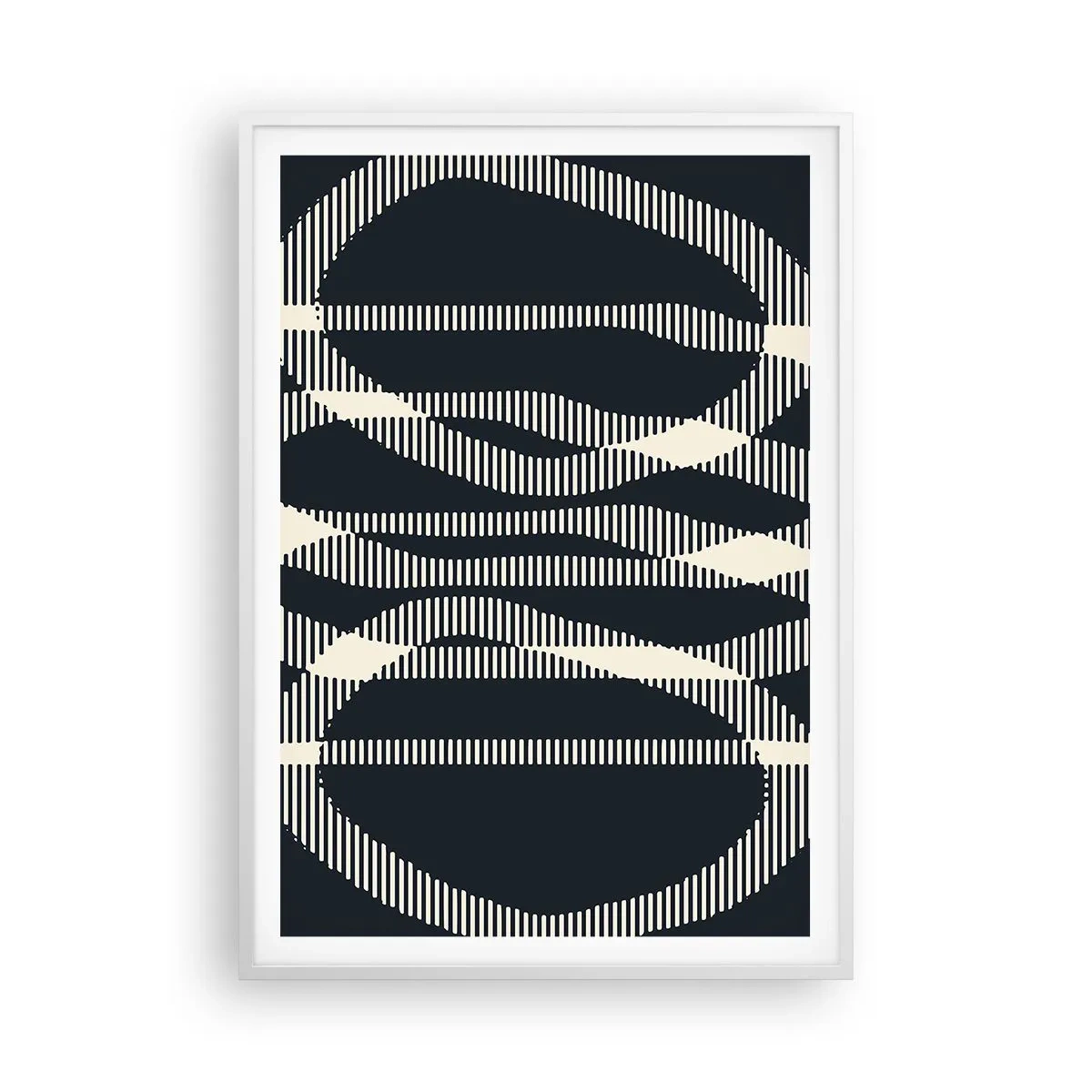 Pôster em moldura branca - Uma tentativa de quebrar a escuridão - 70x100 cm