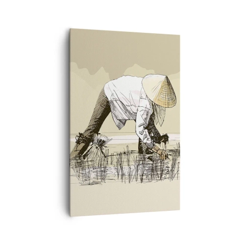 Quadro em tela - Boa colheita - 80x120 cm