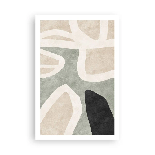 Pôster - Composição com motivo preto - 61x91 cm