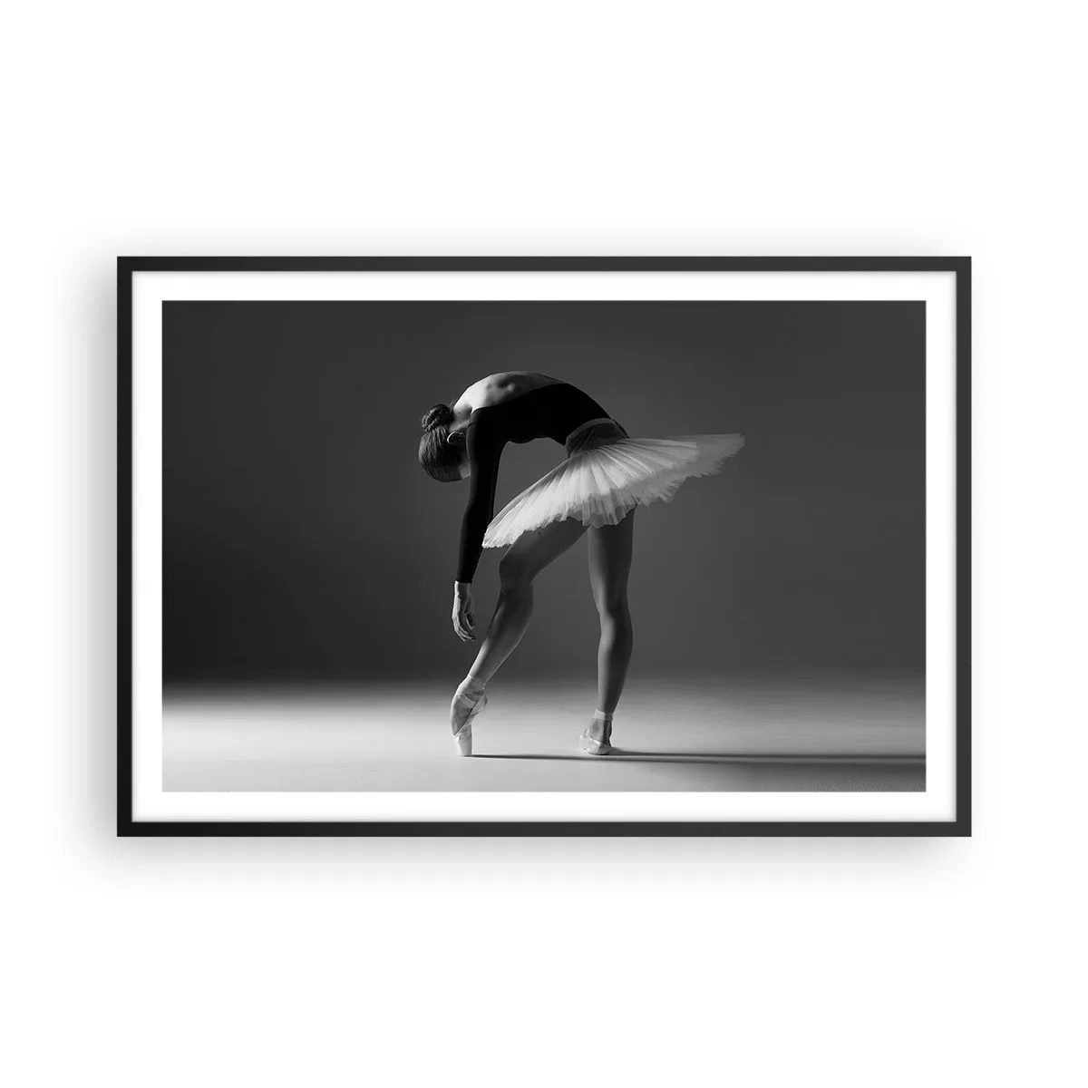 Pôster com moldura preta - Bella balerina - 91x61 cm