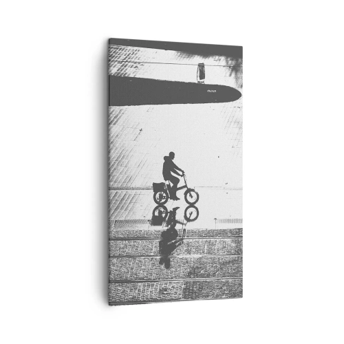 Quadro em tela - Em frente, pela cidade - 45x80 cm