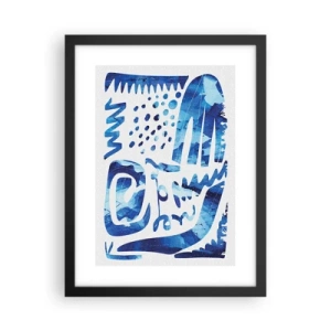 Pôster com moldura preta - Voltar às raízes - 30x40 cm