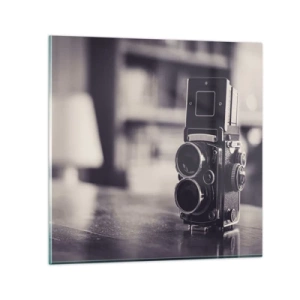 Quadro em vidro - A magia da fotografia antiga - 70x70 cm