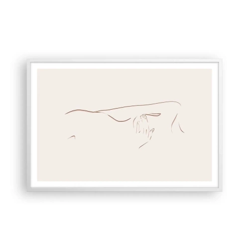 Pôster em moldura branca - A forma do desejo - 91x61 cm