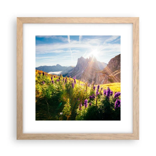 Pôster com moldura de carvalho claro - A vida secreta das ervas - 30x30 cm