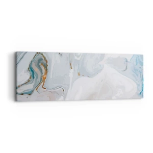 Quadro em tela - Branco elevado - 90x30 cm