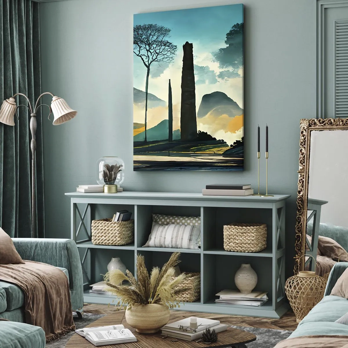 Quadro em tela - Cada vez mais alto - 50x70 cm