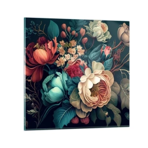 Quadro em vidro - Charme do século 19 - 70x70 cm