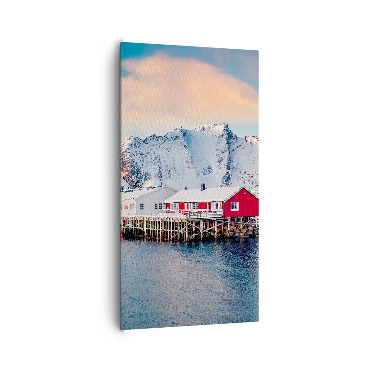 Quadro em tela - Refpugio do Norte - 65x120 cm