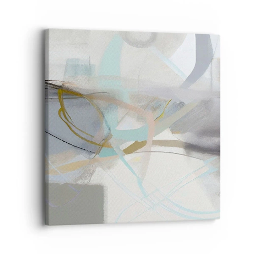Quadro em tela - Abstração enevoada - 30x30 cm