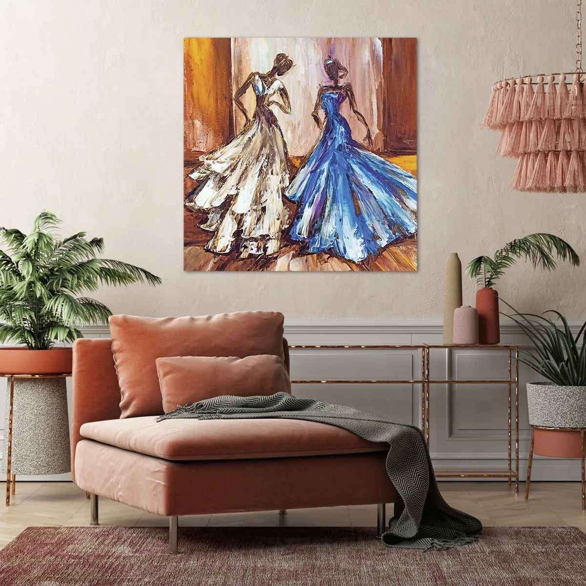 Quadro em tela - Uma bela dupla - 30x30 cm